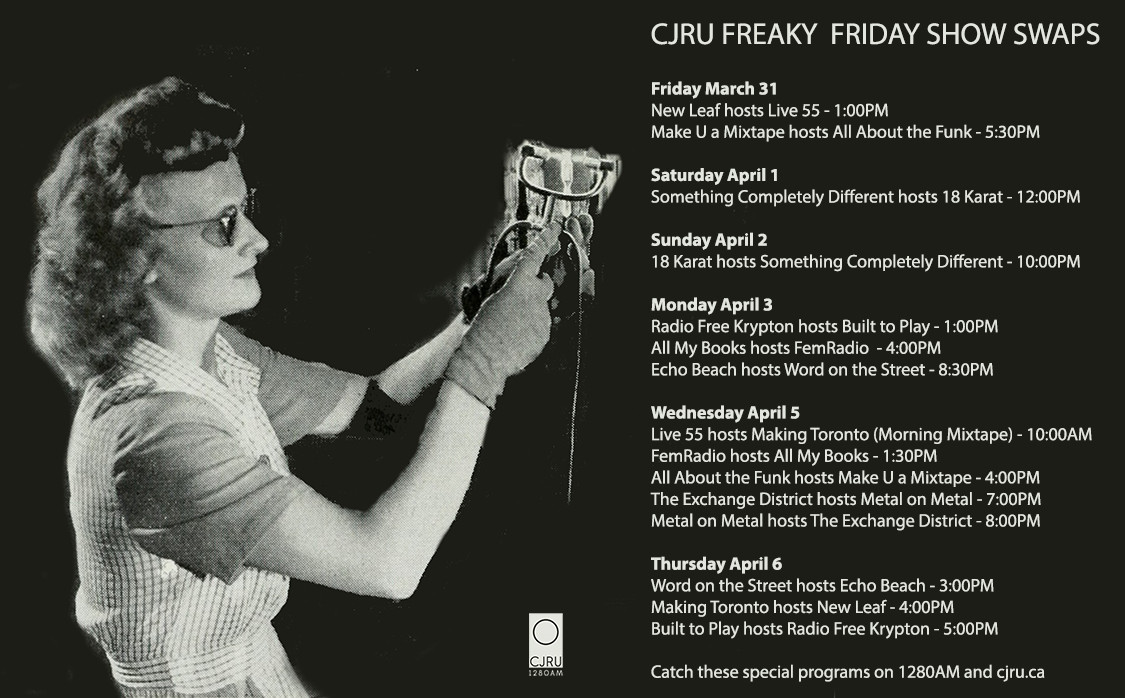 Featured Image for CJRU "Freaky Friday" Show Swaps courtesy of   | CJRU