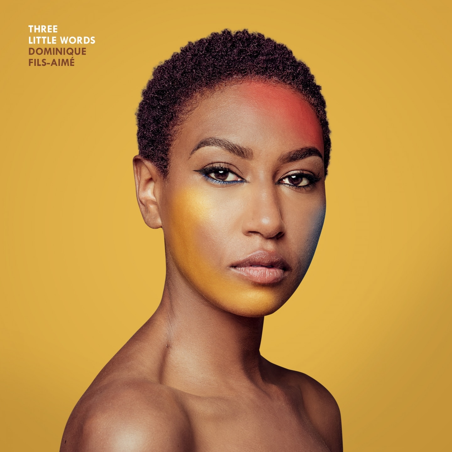 The cover for Dominique Fils-Aimé's album, Three Little Words