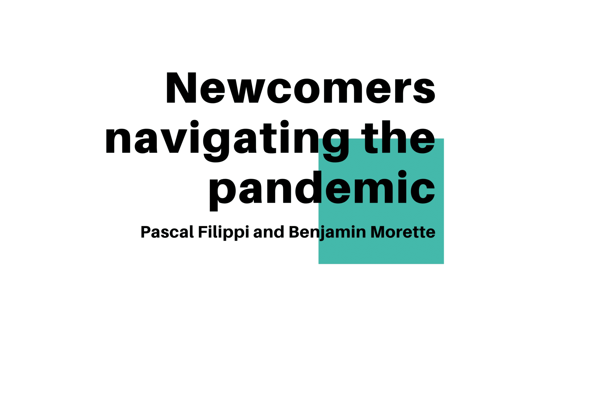 Local Journalism Initiative - Newcomers navigating the pandemic title card