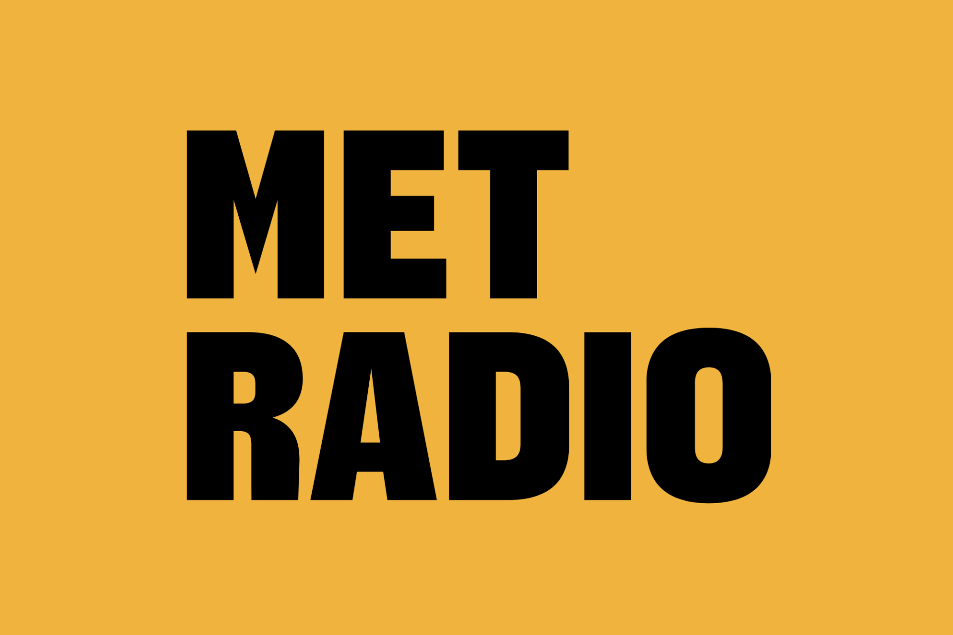 MetRadio logo in yellow